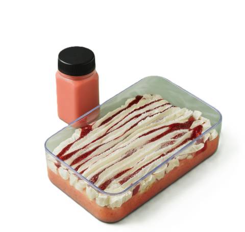 Rose Milk Cake Tray Valentine Treat